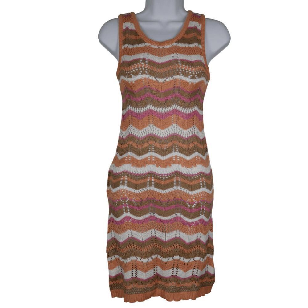 ULTRA FLIRT Juniors' Striped Crochet Dress Size S - Picture 2 of 11